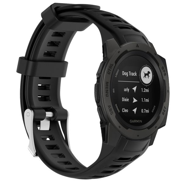 imoshion Bracelet silicone le Garmin Instinct - Noir