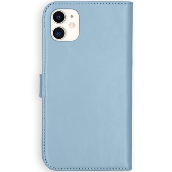 Selencia Étui portefeuille en cuir véritable Apple iPhone 11 - Air Blue