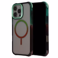 Selencia Coque arrière MagSafe Gradient Apple iPhone 16 Pro Max - Vert / Brun