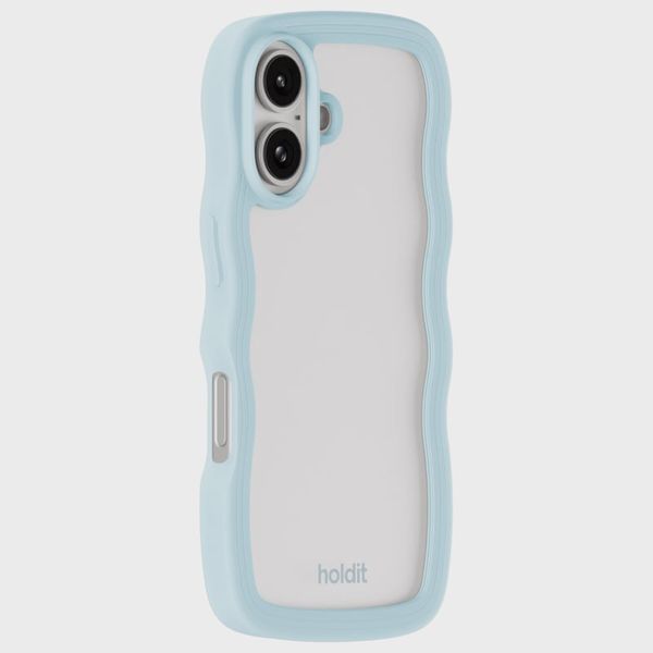 Holdit Coque Wavy iPhone 16 - Mineral Blue