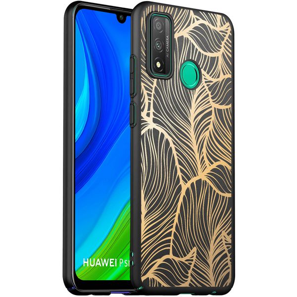 imoshion Coque Design Huawei P Smart (2020) - Feuilles / Noir