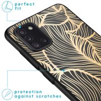 imoshion Coque Design Samsung Galaxy A31 - Feuilles / Noir