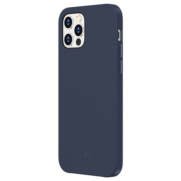 Valenta Coque en cuir Luxe iPhone 12 Pro Max - Bleu foncé