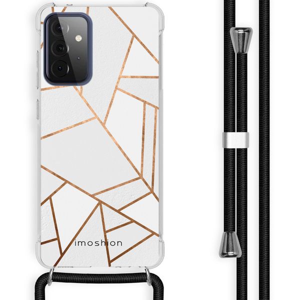 imoshion Coque Design avec cordon Samsung Galaxy A72 - White Graphic