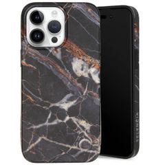 Selencia Aurora Coque Fashion Apple iPhone 14 Pro Max - Onyx Black Marble