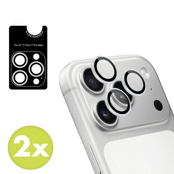 imoshion Protection d'objectif d'appareil photo (pack de 2) Apple iPhone 17 Pro / 17 Pro Max - Argent