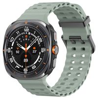 imoshion Bracelet Ocean en silicone Samsung Galaxy Watch Ultra (2024/2025) - Grayish Green