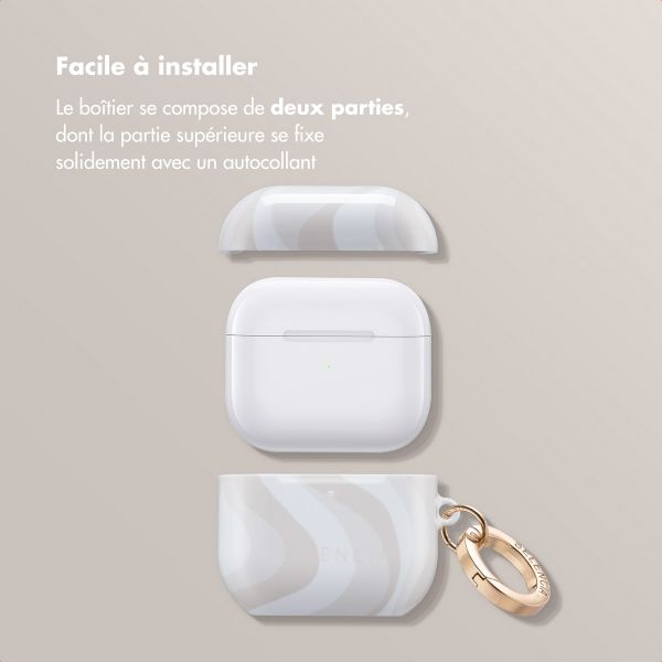 Selencia Coque Vivid Apple AirPods 4 - Desert Waves Beige