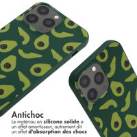 imoshion Coque design en silicone avec cordon Apple iPhone 13 Pro Max - Avocado Green