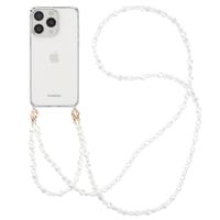 imoshion Coque avec dragonne + bracelet Apple iPhone 15 Pro Max - Perles Cœurs