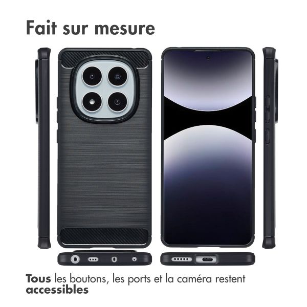 imoshion Coque Brushed Xiaomi Redmi Note 14 Pro (4G) - Noir