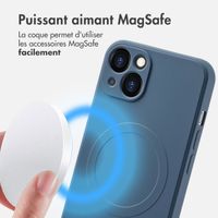 imoshion Coque Couleur avec MagSafe iPhone 13 - Bleu foncé