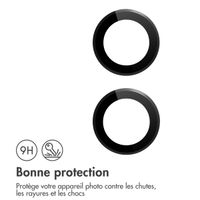 imoshion Lot de 2 protections d'objectif de caméra iPhone 16 / 16 Plus - Noir