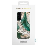 iDeal of Sweden Coque Fashion Samsung Galaxy S22 Plus - Golden Jade Marble