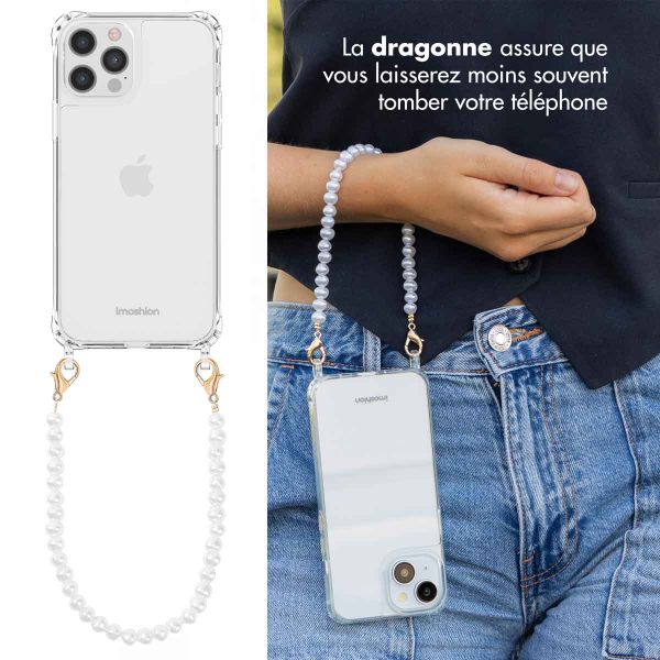 imoshion Coque avec cordons de téléphone Apple iPhone 12 Pro Max - Perles