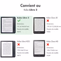imoshion ﻿Slim Hard Sleepcover avec support Kobo Libra 2 / Tolino Vision 6 - Rose Dorée