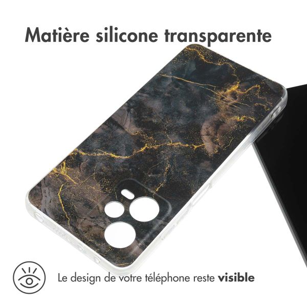 imoshion Coque Design Xiaomi Redmi Note 12 Pro (5G) - Black Marble