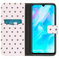 imoshion Coque silicone design Huawei P30 Lite - Hearts Allover White