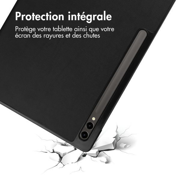 imoshion Coque tablette Trifold Samsung Galaxy Tab S10 Ultra / Tab S9 Ultra - Noir