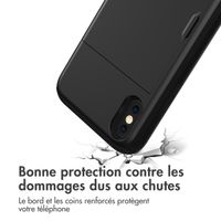 imoshion Coque arrière avec porte-cartes Apple iPhone X / Xs - Noir
