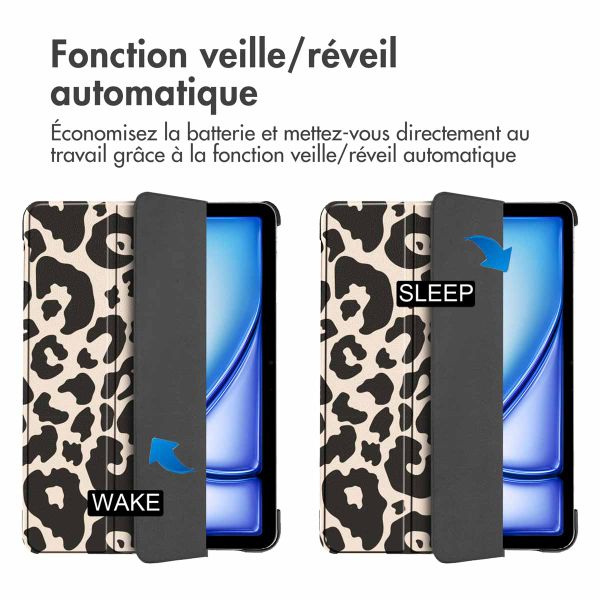 imoshion Coque tablette Design Trifold Apple iPad Air 13 pouces (2025) M3 / (2024) M2 - Leopard