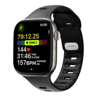 Nomad Bracelet Tempo en silicone Apple Watch Series 1 - 11 / SE / Ultra (44/45/46/49 mm) - Wide fit - Black