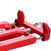 GUB G86 Support de téléphone pour vélo - Réglable - Universel - Aluminium - Rouge