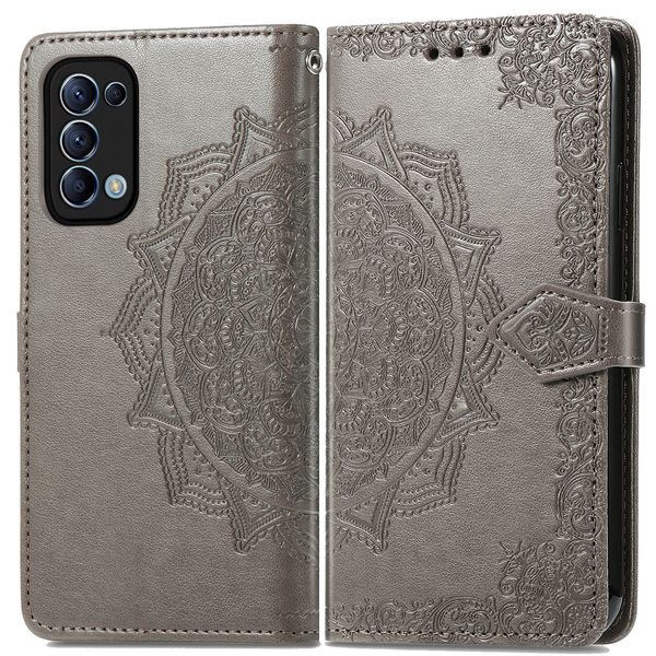 imoshion Etui de téléphone Mandala Oppo Find X3 Lite - Gris