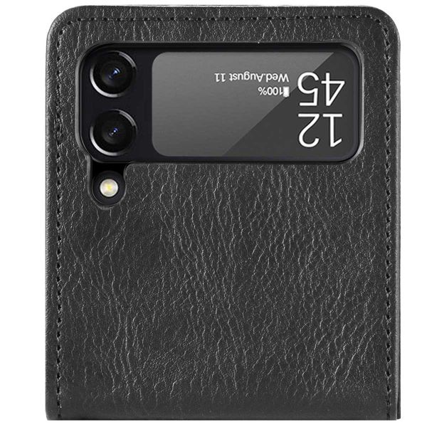 imoshion Étui de télephone portefeuille Luxe Samsung Galaxy Z Flip 3 - Noir