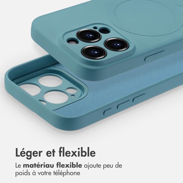 imoshion Coque Couleur avec MagSafe Apple iPhone 16 Pro Max - Smoke Green