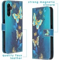 imoshion Coque silicone design Samsung Galaxy A13 (5G) / A04s - Blue Butterfly