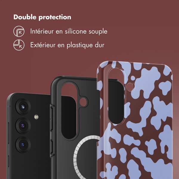 Selencia Coque arrière Vivid avec MagSafe Samsung Galaxy S25 - Moo'd Lavender Glow