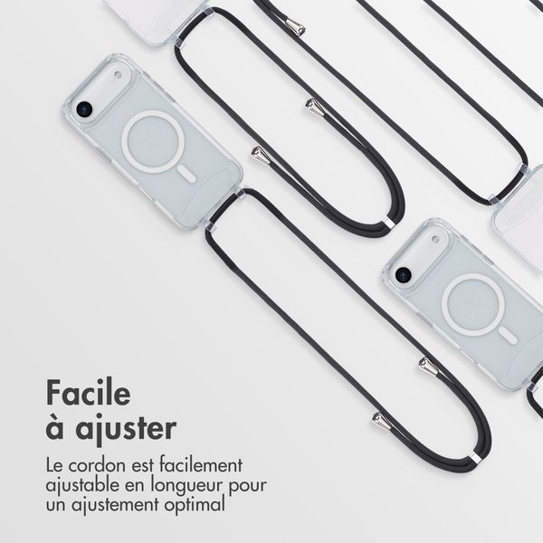 imoshion Coque MagSafe avec cordon amovible Apple iPhone Air - Transparent