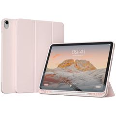 Accezz Coque tablette portefeuille Smart Silicone Apple iPad 11 (2025) 11 pouces A16 / iPad 10 (2022) 10.9 pouces - Rose
