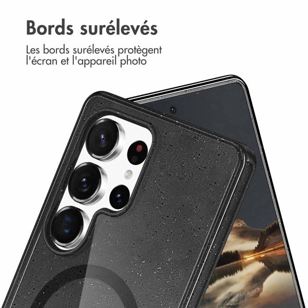 imoshion Coque Pailletée avec MagSafe Samsung Galaxy S25 Ultra - Glitter Noir