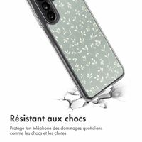 imoshion Coque Design Samsung Galaxy A26 - Smoke Green Flowers