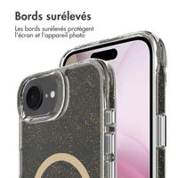 imoshion Coque arrière transparente pailletée iPhone 16e - Doré