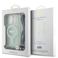 Guess Coque MagSafe IML avec crossbody cord Apple iPhone 16 Pro - Vert