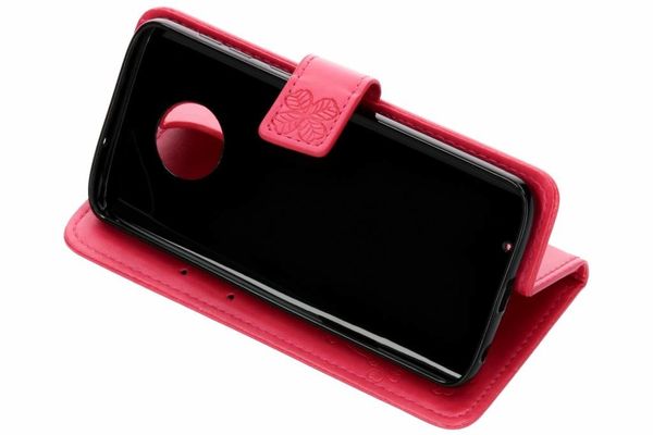 Etui de téléphone Fleurs de Trèfle Motorola Moto G6