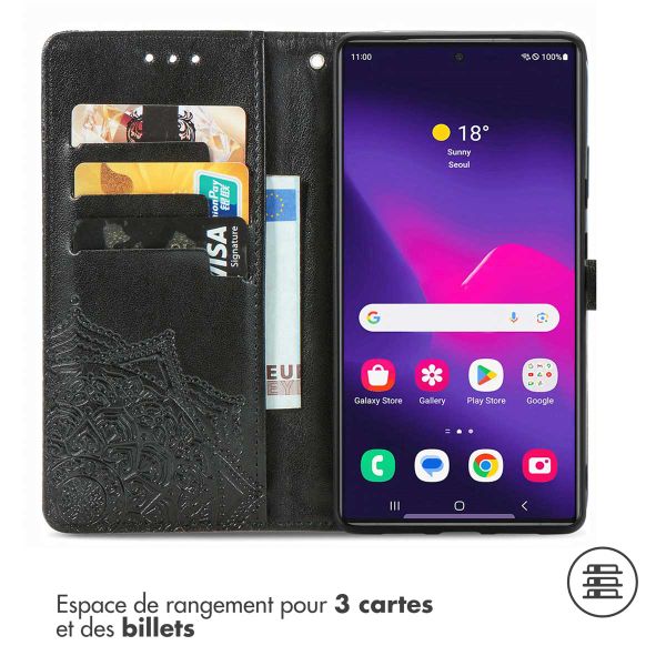 imoshion Etui de télephone Mandala Samsung Galaxy S24 Ultra - Noir