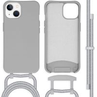 imoshion Coque de couleur avec cordon amovible Apple iPhone 13 - Gris
