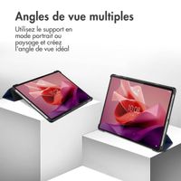 imoshion Coque tablette Trifold Lenovo Tab P12 - Bleu foncé