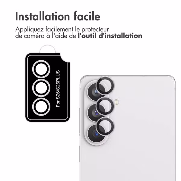imoshion Lot de 2 protections d'objectif de caméra Samsung Galaxy S26 Ultra - Silver