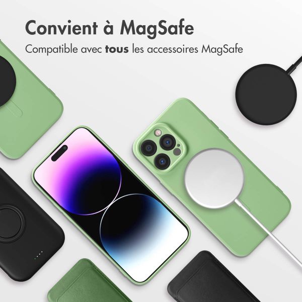 imoshion Coque Couleur avec MagSafe iPhone 14 Pro Max - Vert