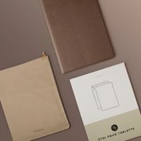 Selencia Coque tablette Riva Samsung Galaxy Tab S11 - Mocha Brown