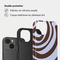 Selencia Coque arrière Vivid Apple iPhone 14 - Dream Swirl Chocolate