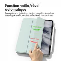 imoshion Magnetic etui de téléphone portefeuille iPad Air 11 pouces (2024) M2 / Air 5 (2022) / Air 4 (2020) - Vert clair