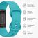 imoshion Bracelet silicone Fitbit Charge 5 / Charge 6 - Taille L - Turquoiose