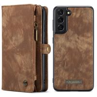 CaseMe Etui de téléphone de luxe en cuir 2 en 1 Samsung Galaxy S21