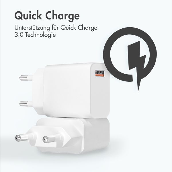 imoshion Adaptateur secteur 18 watts | USB-A - Blanc
